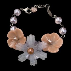 Sabika sorbet 3 flower bracelet